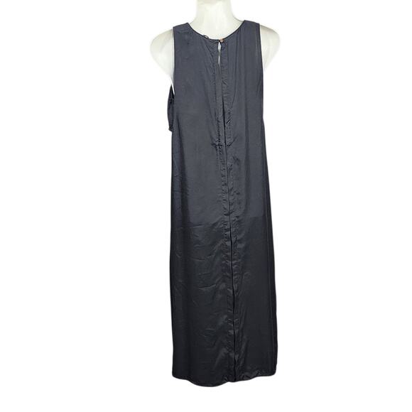 Lou & Grey Sleeveless Maxi Dress Built in Tank Bra Black Size Medium - Picture 4 of 14